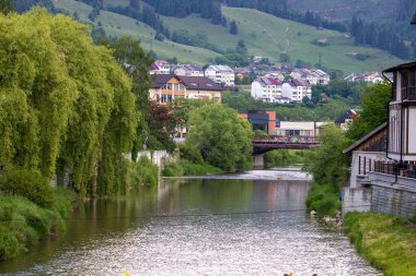 It is a famous mountain resort in Bukovina, Moldavia clipart