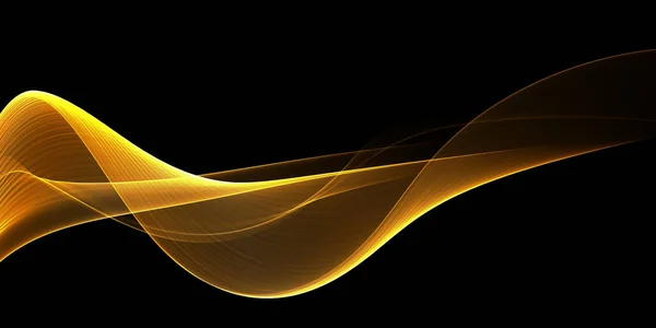 Όμορφη Αφηρημένη Χρυσή Κύματα Φόντο Σχεδιασμός Προτύπου — Φωτογραφία Αρχείου