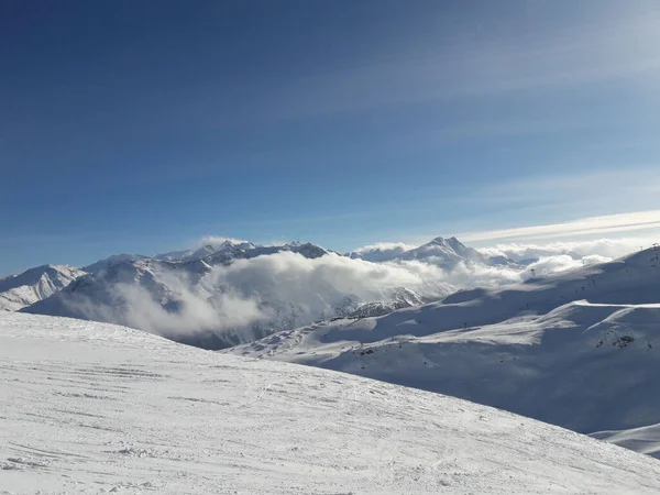 Skiën Moritz Winter — Stockfoto