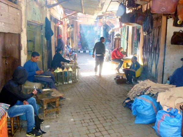 Marakeş Teki Doğulu Egzotik Jemaa Fna 1001 Gecenin Atmosferini Bulursunuz — Stok fotoğraf