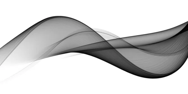 Beautiful Abstract Black White Wave Design — Stock Photo, Image