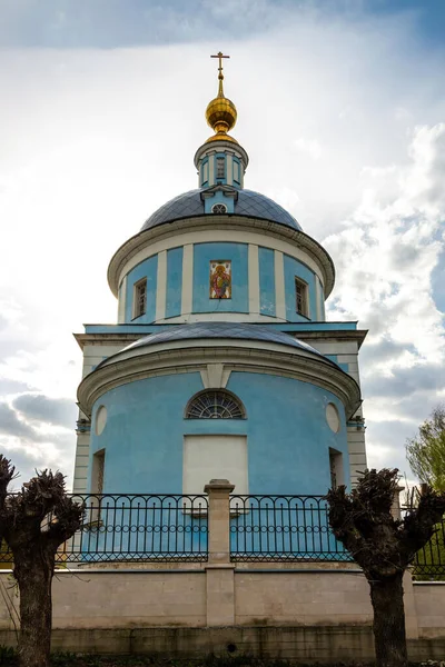 Plano Vertical Iglesia Intercesión Madre Dios Posada Ciudad Kolomna Óblast — Foto de Stock