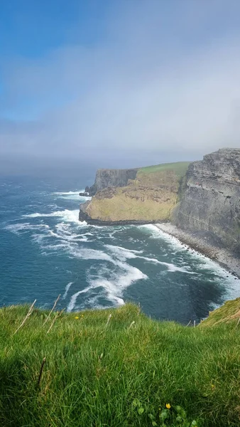 Beautiful Landscape Gorgeous Moher Cliffs Sunrise Ireland — Stock Photo, Image
