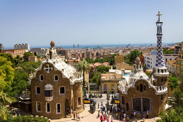 Park Guell Zaprojektowany Przez Antoniego Gaudiego Barcelonie Hiszpania — Zdjęcie stockowe