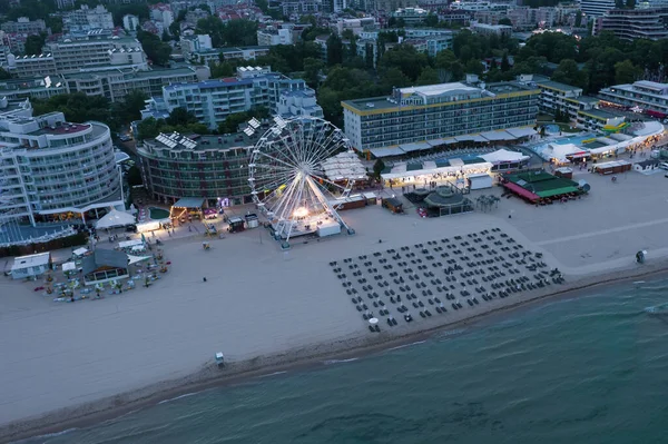 Luftaufnahme Des Badeortes Sonnenstrand Bulgarien — Stockfoto