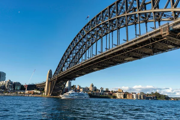 Toma Bajo Ángulo Del Puente Del Puerto Sydney Países Bajos — Foto de Stock