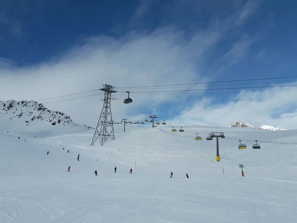 Skiing Moritz Winter — Stock Photo, Image