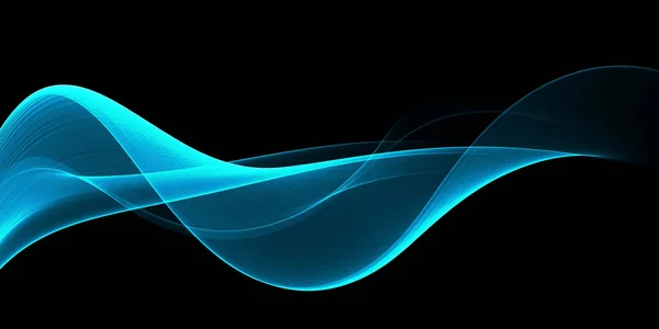 Όμορφο Χρώμα Γαλάζιο Αφηρημένα Κύματα Σχεδιασμό — Φωτογραφία Αρχείου