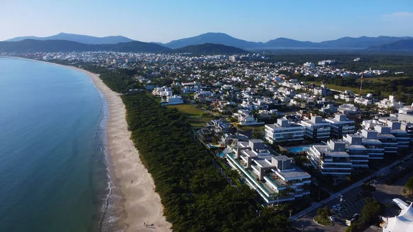 Una Vista Drone Bellissimo Mare Florianopolis Brasile — Foto Stock