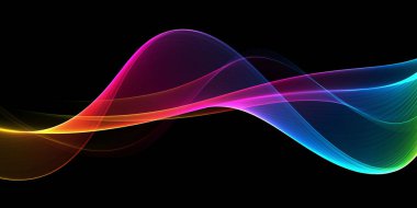 Güzel soyut gökkuşağı ışık dalgası fütüristik arkaplan