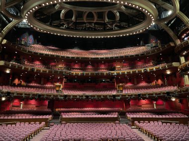 A close up from the front of the Dolby Theatre in Los Angeles, CA clipart