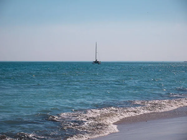 Красивая Фотография Парусника Средиземном Море — стоковое фото