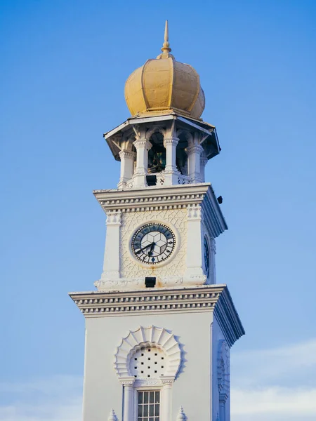 Uma Foto Vertical Torre Relógio Jubileu George Town Penang Malásia — Fotografia de Stock