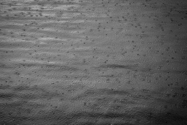 Поверхня Озера Дощовими Краплями — стокове фото