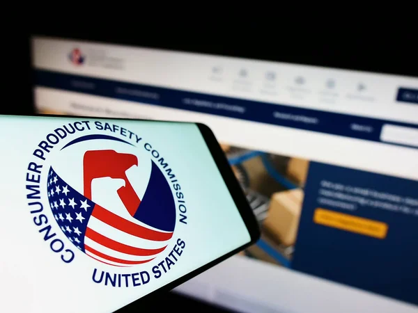 Smartphone Met Logo Van United States Consumer Product Safety Commission — Stockfoto