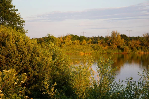 Tranquil Calm Lake Autumn Park Shore — Stock Photo, Image