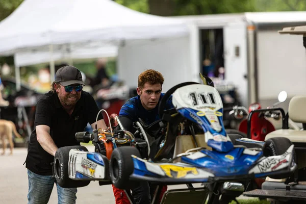 Quincy Grand Prix Several Kart Teams Gathered Multiple Motorsport Events — Stock Photo, Image