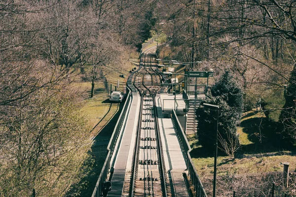 Eine Luftaufnahme Der Eisenbahnen Der Sonne — Stockfoto