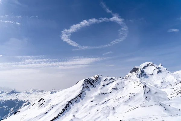 View Schilthorn Skyline Walk Mountain Clouds Halo — Stock Photo, Image