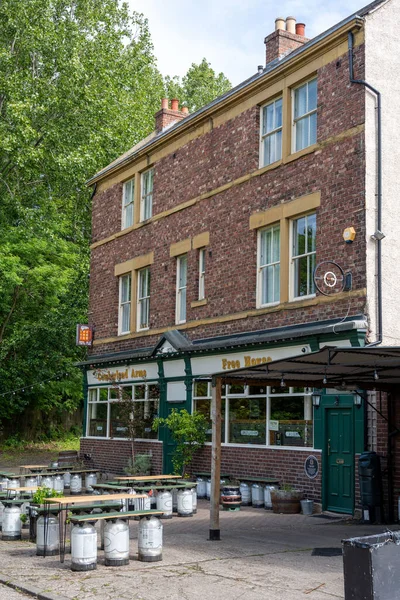 Cumberland Arms Pub Venue Topo Bairro Cultural Ouseburn Newcastle Tyne — Fotografia de Stock