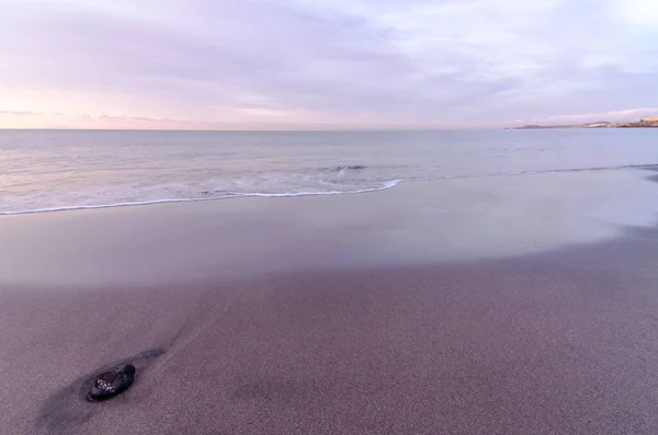 Plage Vague Heure Lever Soleil Tenerifeîles Canaries Espagne — Photo