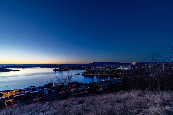 Vista Nocturna Desde Kongshavn — Foto de Stock