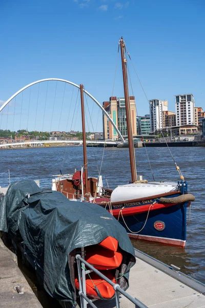 North East Maritime Trust Tynemouth Life Boat Restore Edilmiş Geleneksel — Stok fotoğraf
