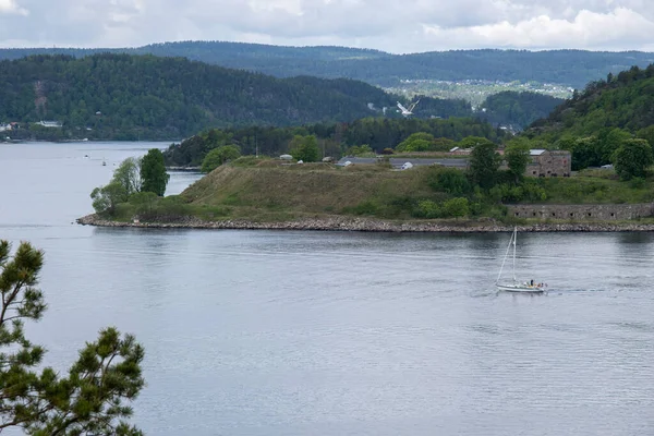 Drobak Norway May 2022 Oscarsborg Fortress Coastal Fortress Oslofjord Close — Stock Photo, Image