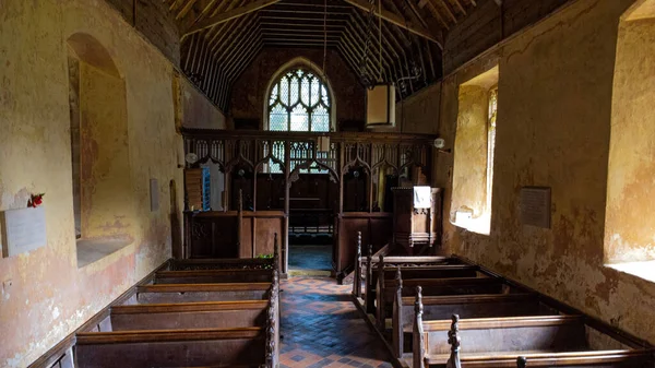 Blick Auf Das Innere Der Kirche Von Horsey Mit Sitzgelegenheiten — Stockfoto