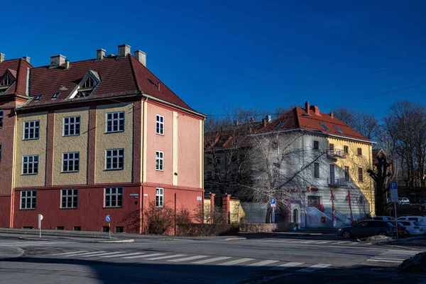 Πολλές Ωραίες Καμάρες Που Κοσμούν Σπίτια Στο Torhov Oslo Norway — Φωτογραφία Αρχείου