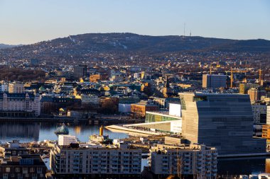 Ekeberg restoranı Oslo Norveç 'ten görüntü