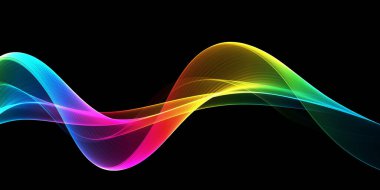 Güzel soyut gökkuşağı ışık dalgası fütüristik arkaplan
