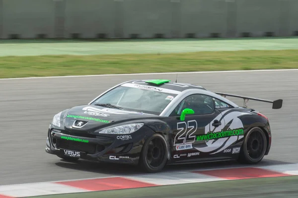 Carro Corrida Rápido Pista Peugeot Rcz — Fotografia de Stock