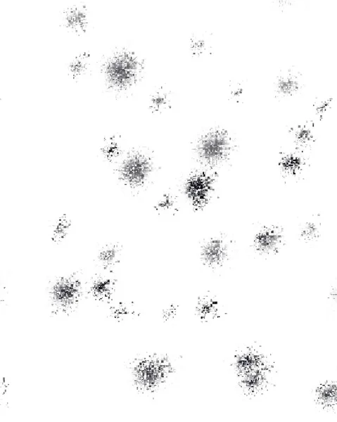 Schwarzer Splatter Explosionen Mit Glitch Effekt Muster Runde Formen Pixelrauschtextur — Stockfoto