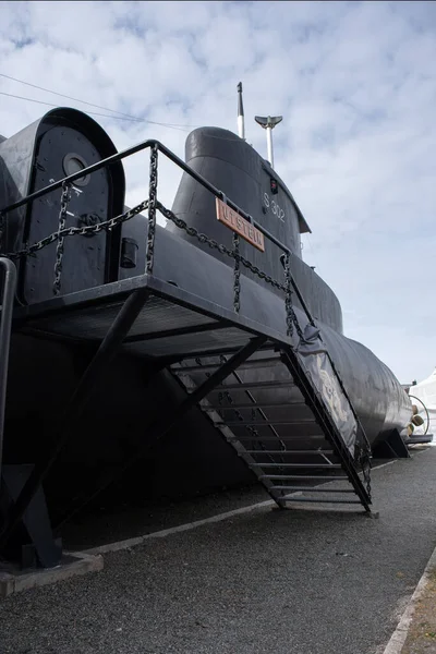 Marine Museum Horten Vessel Knm Blink Submarine Utstein Variety Cannons — Stock Photo, Image