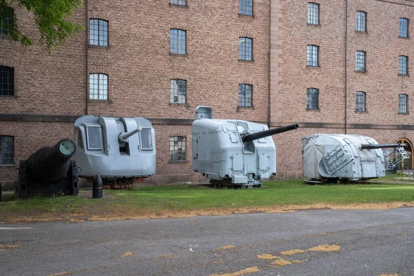 Marine Museum Horten Vessel Knm Blink Submarine Utstein Variety Cannons — Stock Photo, Image