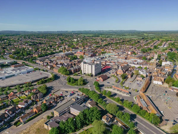 Newbury Berkshire Storbritannien Maj 2022 Newbury Town Centre Med Utsikt — Stockfoto