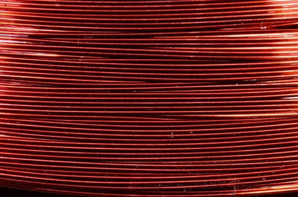 Background Texture Orange Copper Electrical Wire — Stock Photo, Image