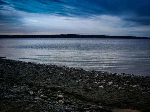 Mares Azules Cielos Mirando Hacia Bahía Narragansett Desde Melville Park —  Fotos de Stock