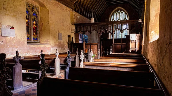 Blick Auf Das Innere Der Kirche Von Horsey Mit Sitzgelegenheiten — Stockfoto