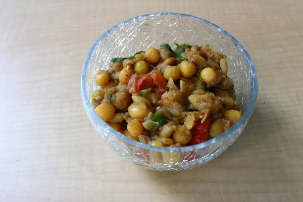 Deliciosa Comida India Matanza Chaat Tazón — Foto de Stock