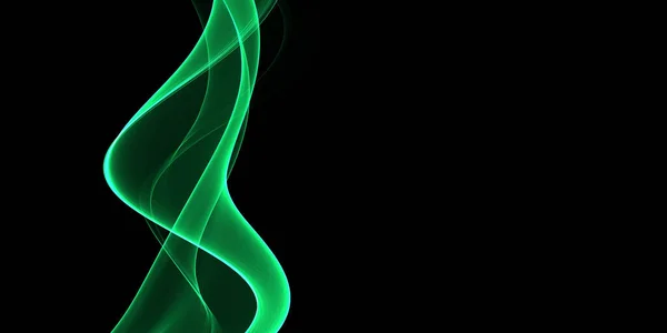 美しい抽象緑の背景 デザインパンフレットの色波 ウェブサイト チラシ — ストック写真