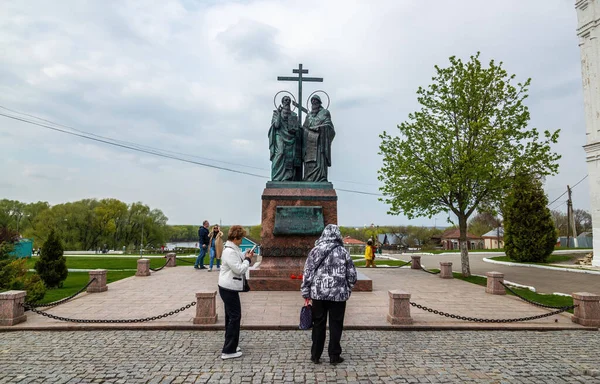 Monument Sfinților Egal Apostolii Chiril Metodiu Orașul Kolomna Regiunea Moscova — Fotografie, imagine de stoc