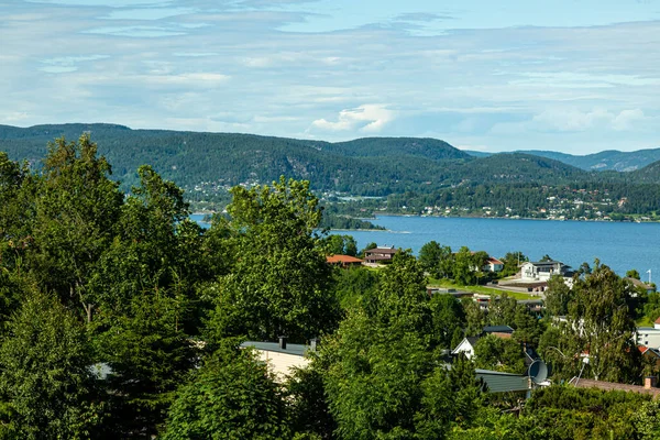 Άποψη Του Holmestrand Και Του Oslo Fjord — Φωτογραφία Αρχείου