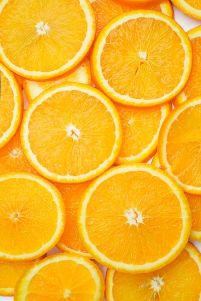 Вертикальный Кадр Нарезанных Оранжевых Кусочков Идеально Подходит Обои — стоковое фото