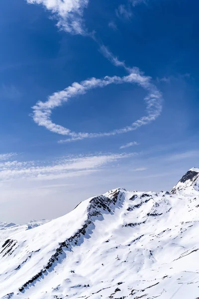 View Schilthorn Skyline Walk Mountain Clouds Halo — Stock Photo, Image