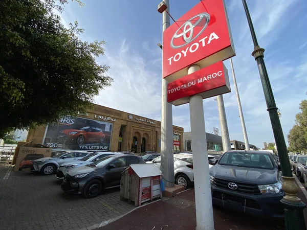 Toyota Japanese Car Brand Banner Showroom — Stock Photo, Image