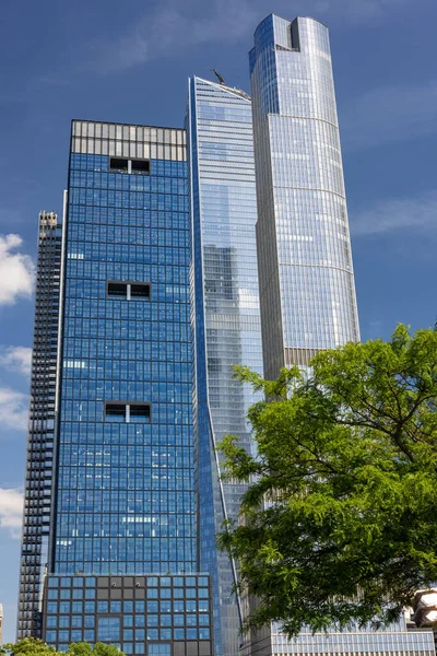 Vertikal Bild Femtiofem Hudson Yards Kontorsbyggnad Nyc Manhattan Förenta Staterna — Stockfoto