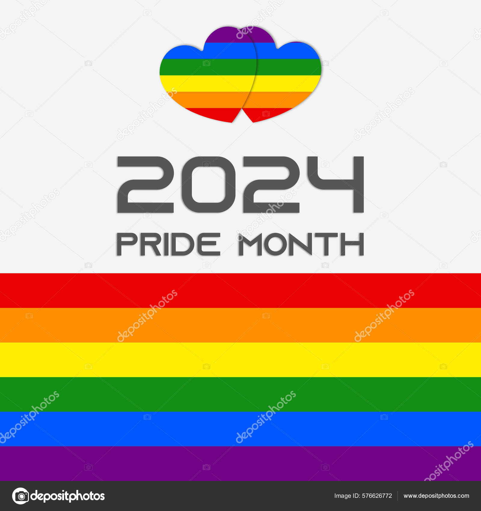 Pride Month 2025 2025 Pride Month Flag Website Banner Lgbtq Stock Photo