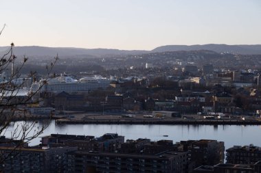 Ekeberg restoranı Oslo sentrum Norveç 'ten görüntü